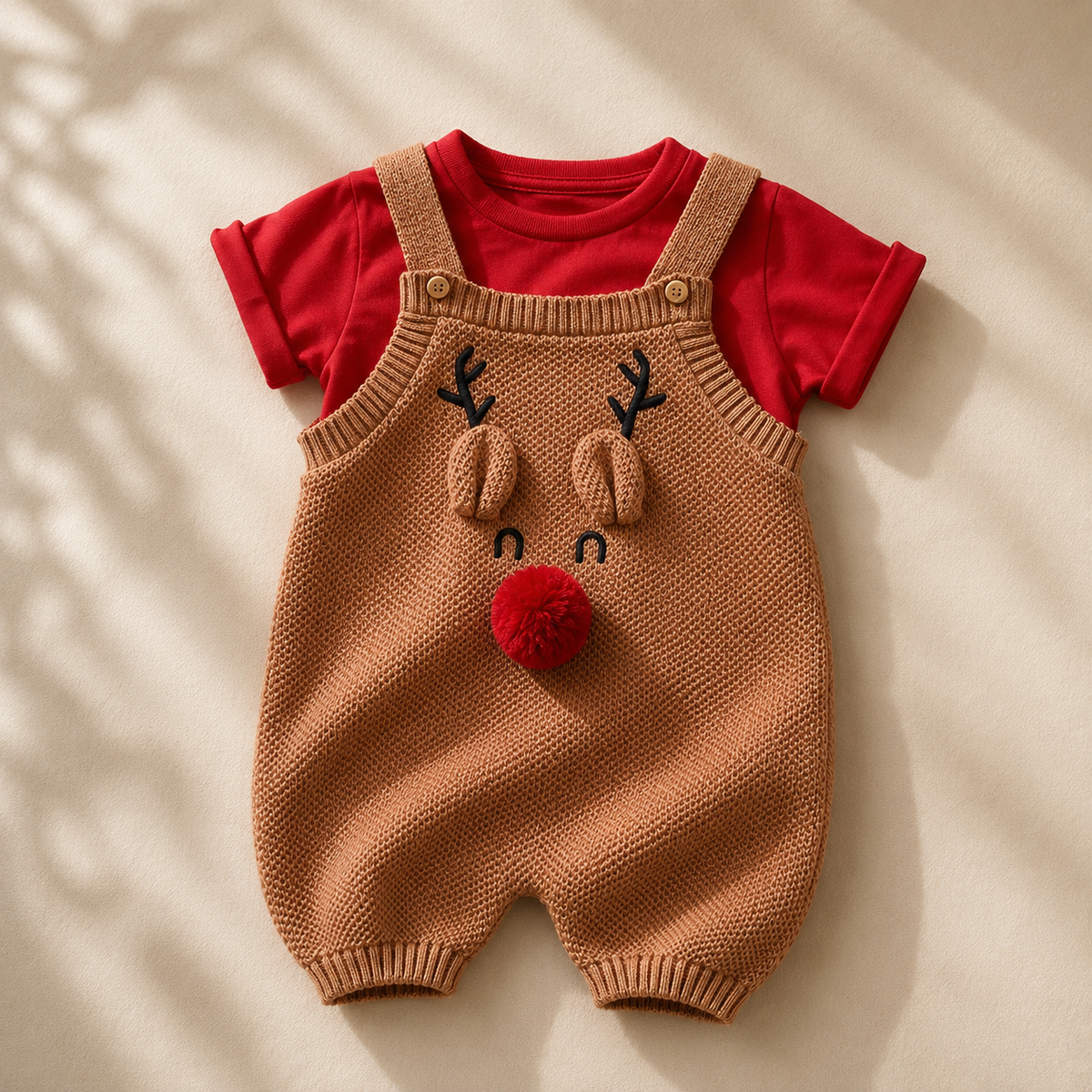 Romper Tricot Rena- Unissex, Bebê e Infantil
