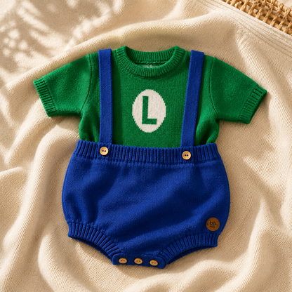 Romper Tricot Inspirado no Luigi