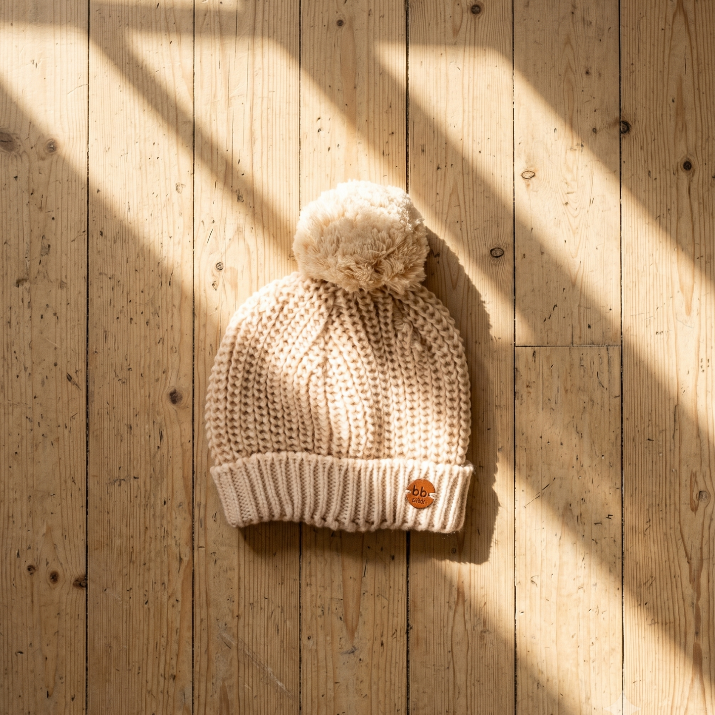 Touca Infantil em Tricot Premium - Areia