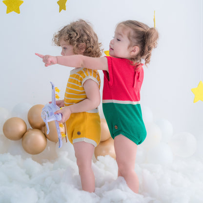 Romper em Tricot - Melancia