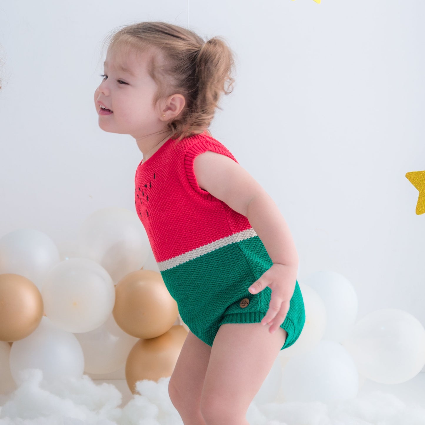 Romper em Tricot - Melancia