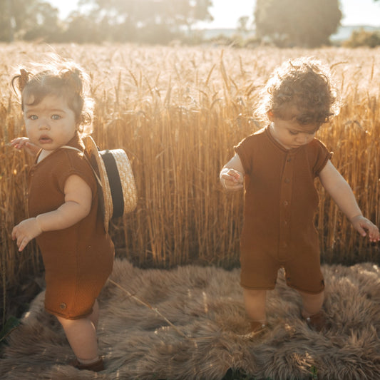 Macacão Gabi Caramelo - Macacão - bb milk