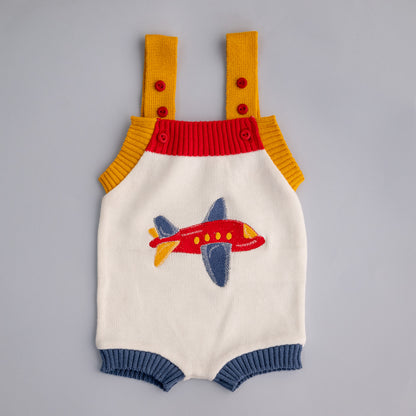 Romper Tricot Bordado Avião - Bebê e Infantil