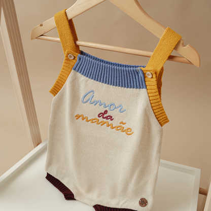 Romper Retrô - Amor da Mamãe ❤️ - Unissex
