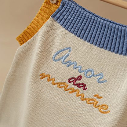 Romper Retrô - Amor da Mamãe ❤️ - Unissex