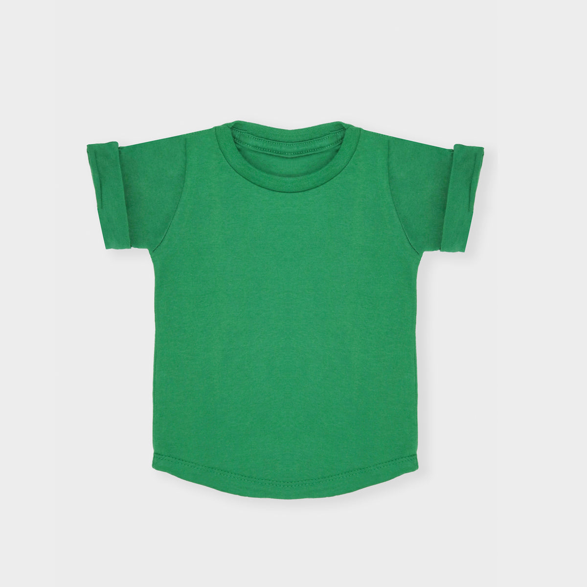 Camiseta em Malha Orgânica Verde - Bebê e Infantil