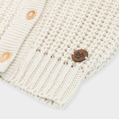 Casaco Tricot Areia