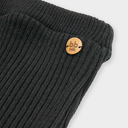 Calça Canelada Tricot - Preto - calças - bb milk