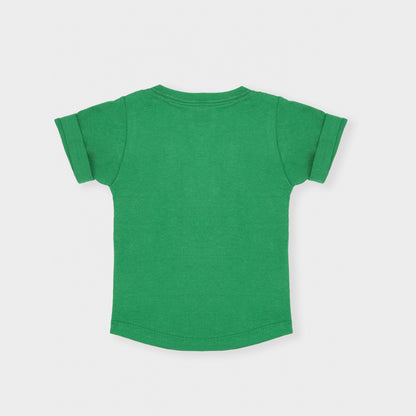 Camiseta em Malha Orgânica Verde - Bebê e Infantil