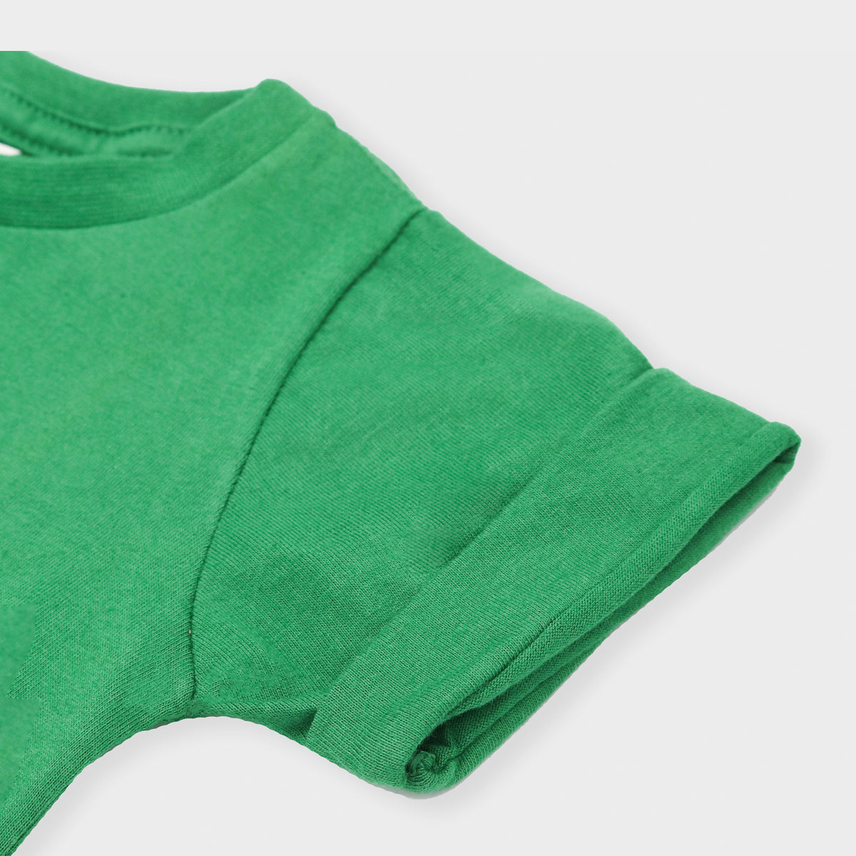 Camiseta em Malha Orgânica Verde - Bebê e Infantil