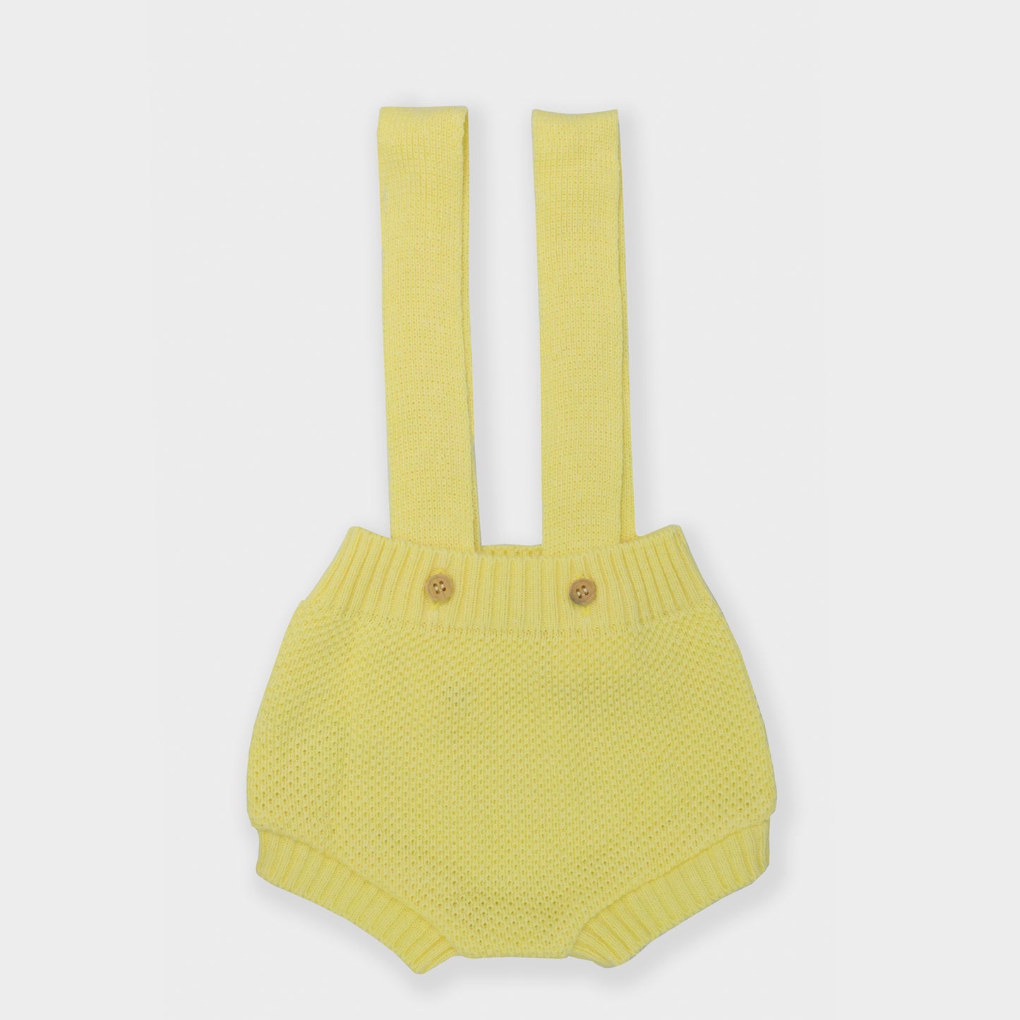 Shorts Suspensório Tricot - Amarelo - Suspensório - bb milk