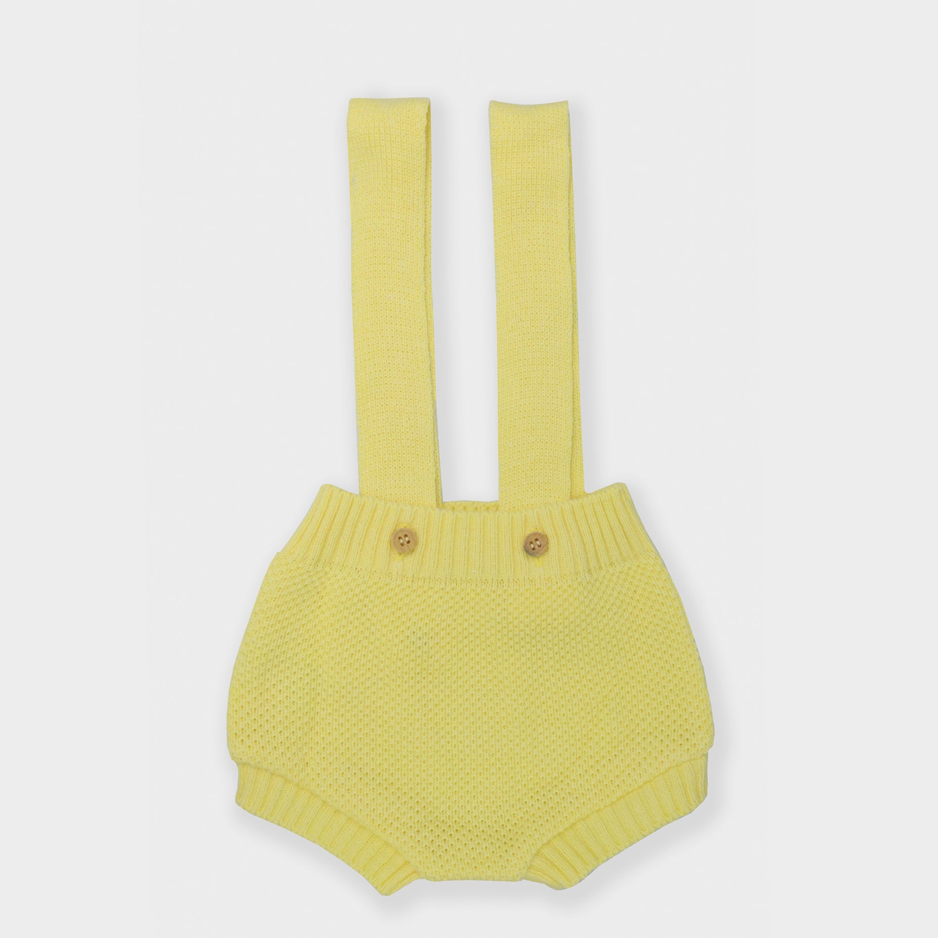 Shorts Suspensório Tricot - Amarelo - Suspensório - bb milk