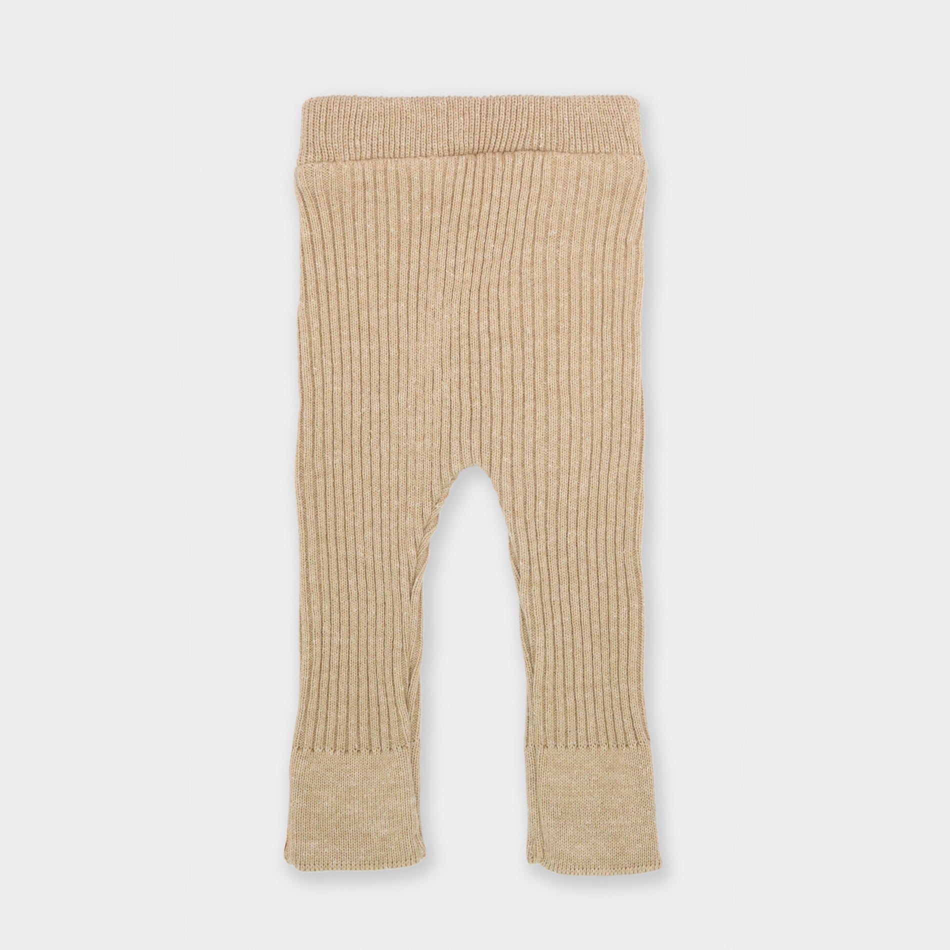 Calça Canelada Tricot - Bege - calças - bb milk