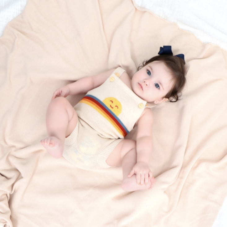 Romper em Tricot - Summer Bege