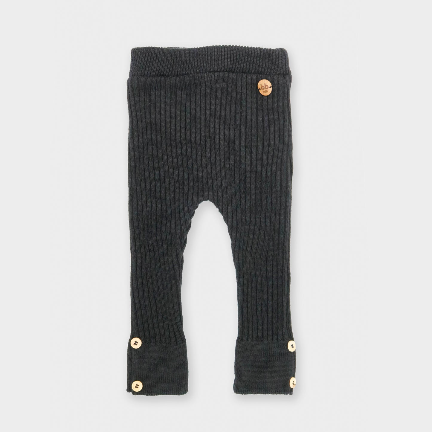 Calça Canelada Tricot - Preto - calças - bb milk
