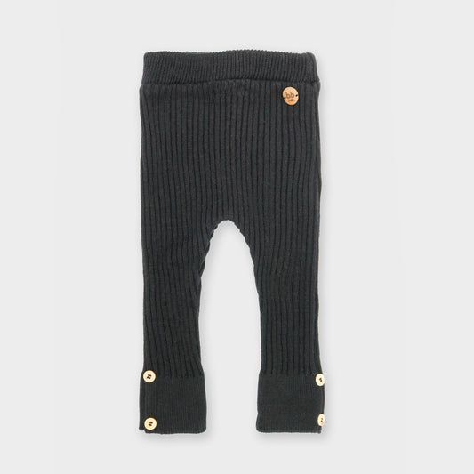 Calça Canelada Tricot - Preto - calças - bb milk