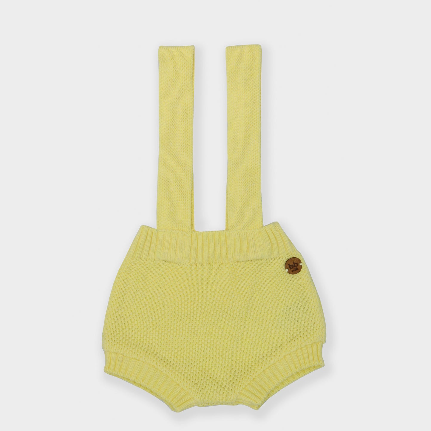 Shorts Suspensório Tricot - Amarelo - Suspensório - bb milk